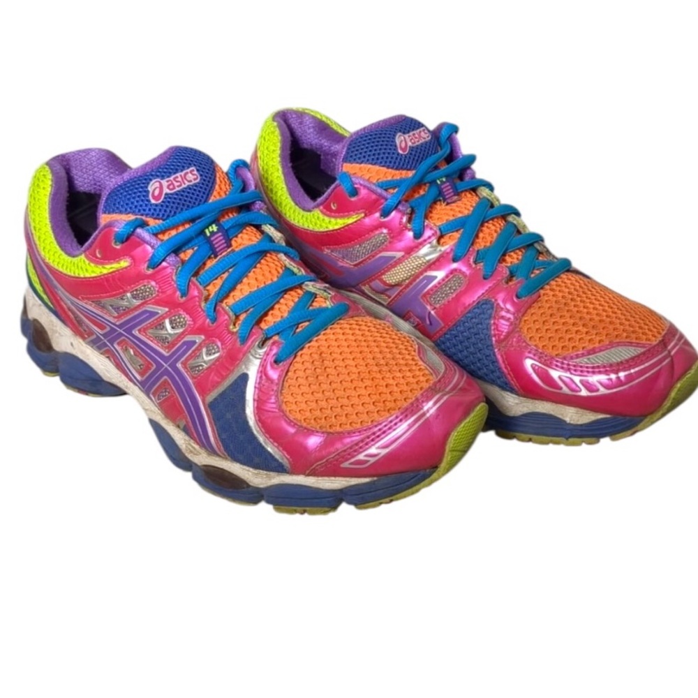 Asics Gel Nimbus 14 Pink Running Shoe 10 - Picture 3 of 7